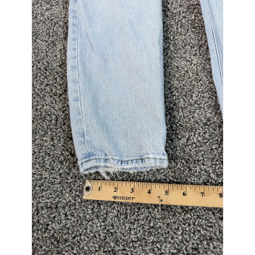 Abercrombie & Fitch Curve Love The Dad High Rise Jeans Women's Size 24 Blue - Picture 12 of 12